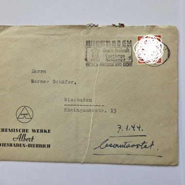Historical Letters Albert Chemie Feldpost