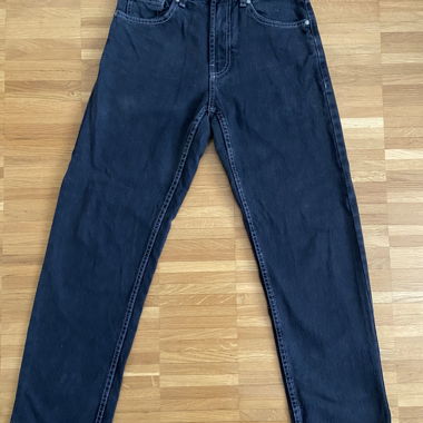 Schwarze Jeans Straight leg