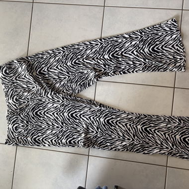 Pantaloni con stampa zebra
