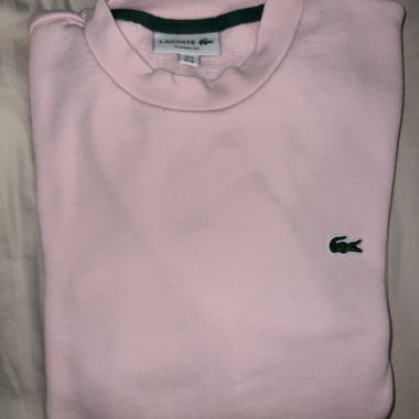 Maglione Lacoste rosa originale