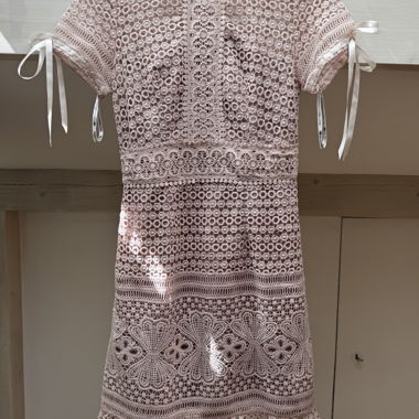 Pink lace dress