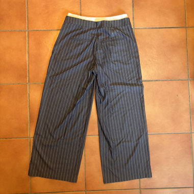 STRIPED WIDE-LEG PANTS / BERSHKA
