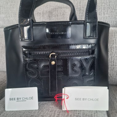 See by Chloé Handtasche – Schwarz Lack – NEUWERTIG