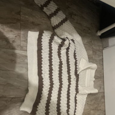 Winter Pullover mit Streifen