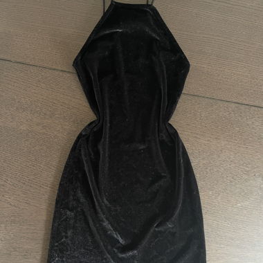 Velvet mini dress