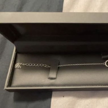 Damenarmband Silber Zirkonia rhodiniert Infinity