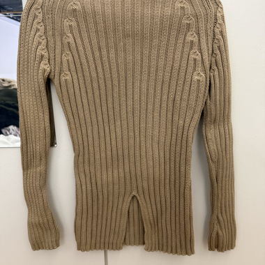 Beiger Strickpullover
