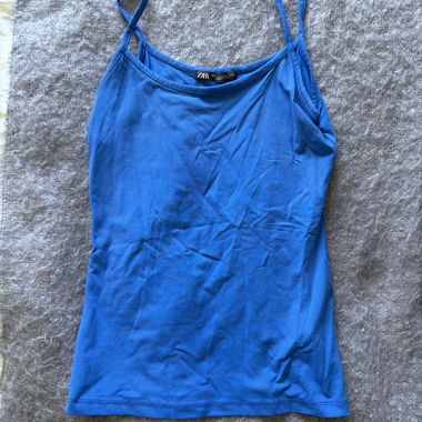 Débardeur Zara bleu
