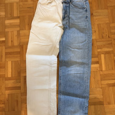 Bershka Jeans aus gebleichtem Denim