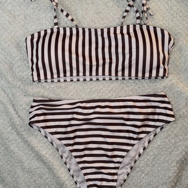 Striped Bikini Set