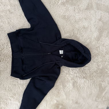 Aritzia Sweatfleece Hoodie XS dunkelblau