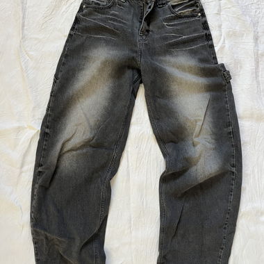 Bershka Black Cargo Jeans EU 38