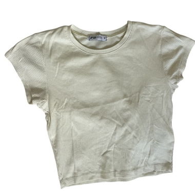 Crop top jaune 