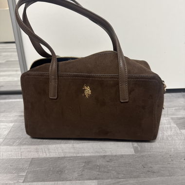 Sac à main en daim marron