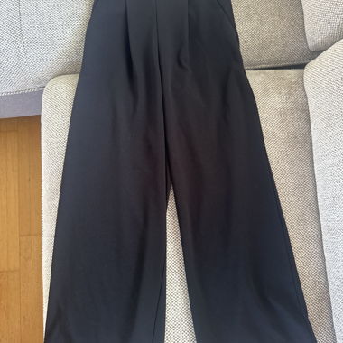 Black Wide-Leg Trousers