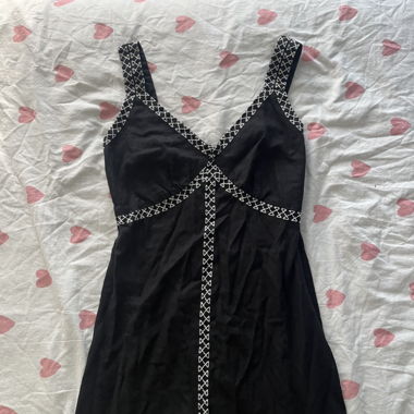 kurzes Leinenkleid