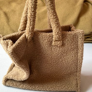 Borsa tote teddy marrone