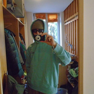 Turquoise Hooded Sweatshirt