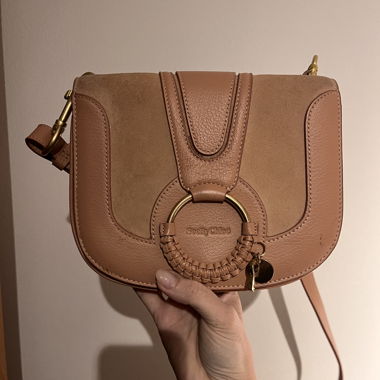 See by Chloé rose powder bag
