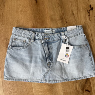 Jupe-culotte en jean Pull&Bear