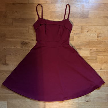 Burgundy Slip Dress