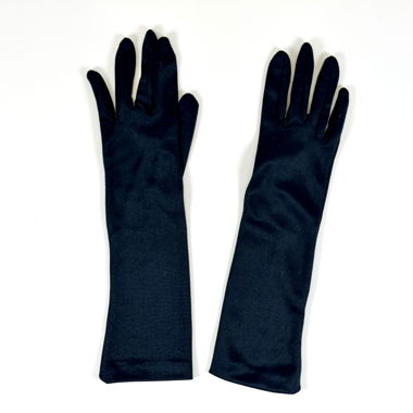Vintage Abendhandschuhe, lang, Dunkelblau