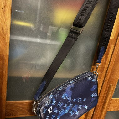 Blue Monogram Crossbody Bag