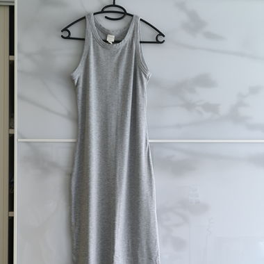 Abito lungo grigio