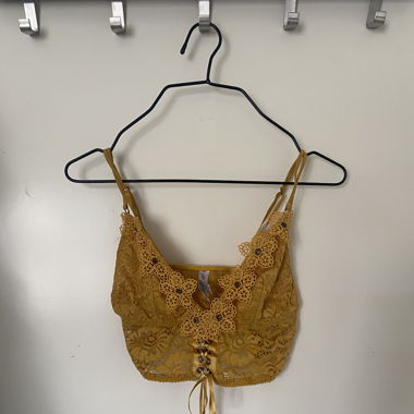 Mustard Yellow Crop Top