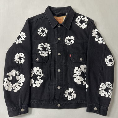 Levi’s x Denim Tears - schwarze Jeansjacke