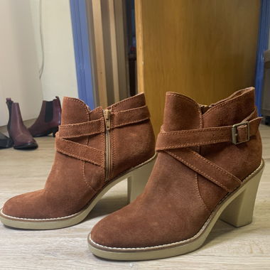 Botte à talons mellow yellow marron