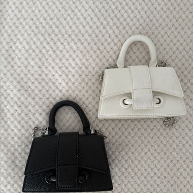 Set di mini borse a mano con catena