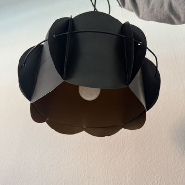Schwarze Haengelampe