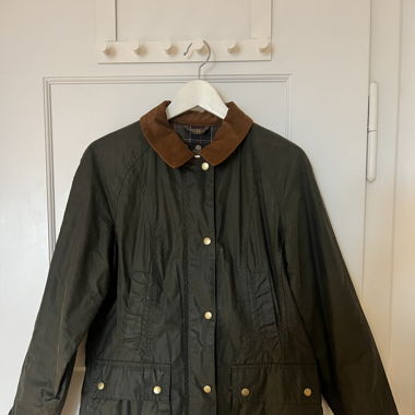Barbour Wachsjacke Lightweight khaki Grösse 38