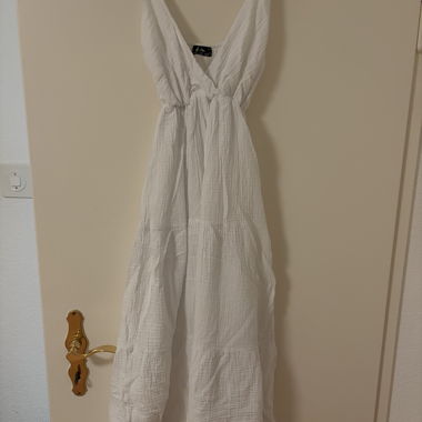Abito bianco con spalline S/M